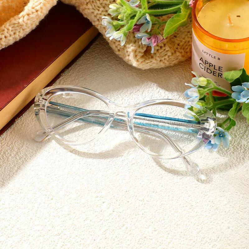 Occhiali da Vista Vogt Cat Eye Chiaro 