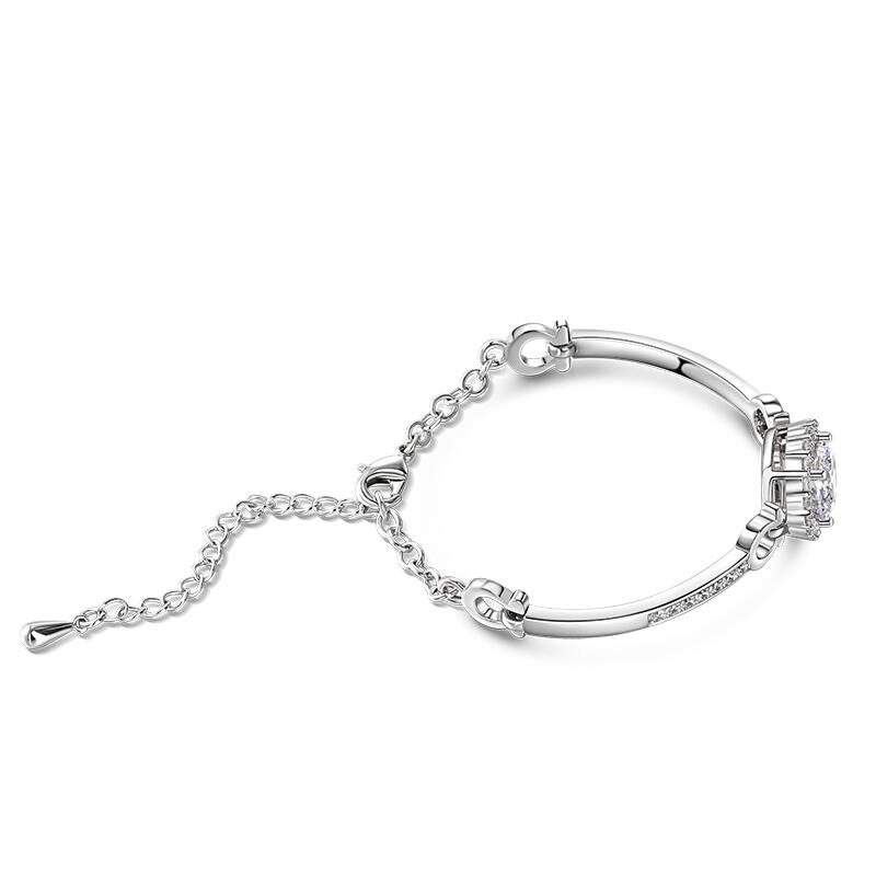 Jeulia Classic Halo Design Bracelet