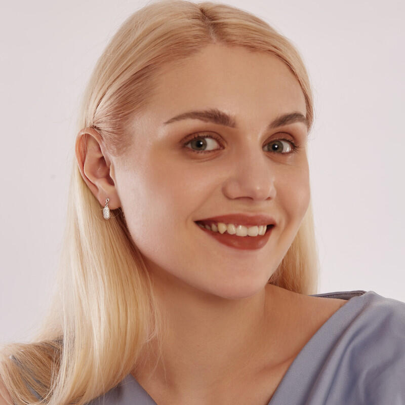 "Peanut to My Butter" Round Cut Drop Earrings