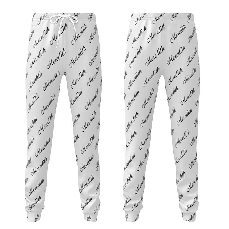 Gepersonaliseerde unisex joggingbroek met naam op maat gemaakt cadeau voor familie en vrienden