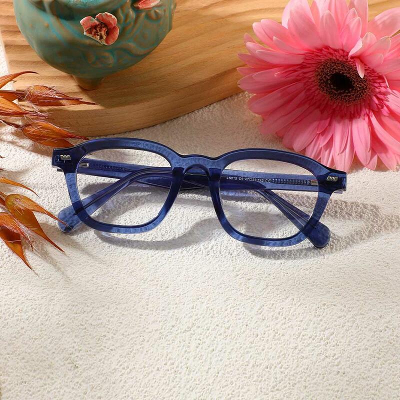 Occhiali da Vista Bloomfie Quadrato Blu 