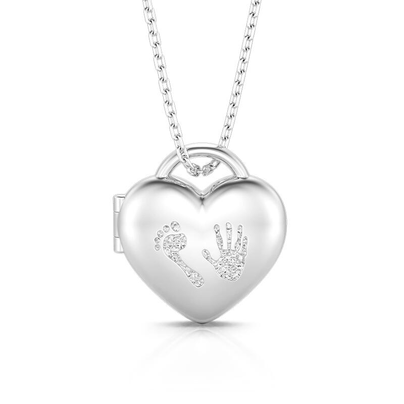 Jeulia Halsband Silver Märke av Tillväxt Anpassad Foto Locket