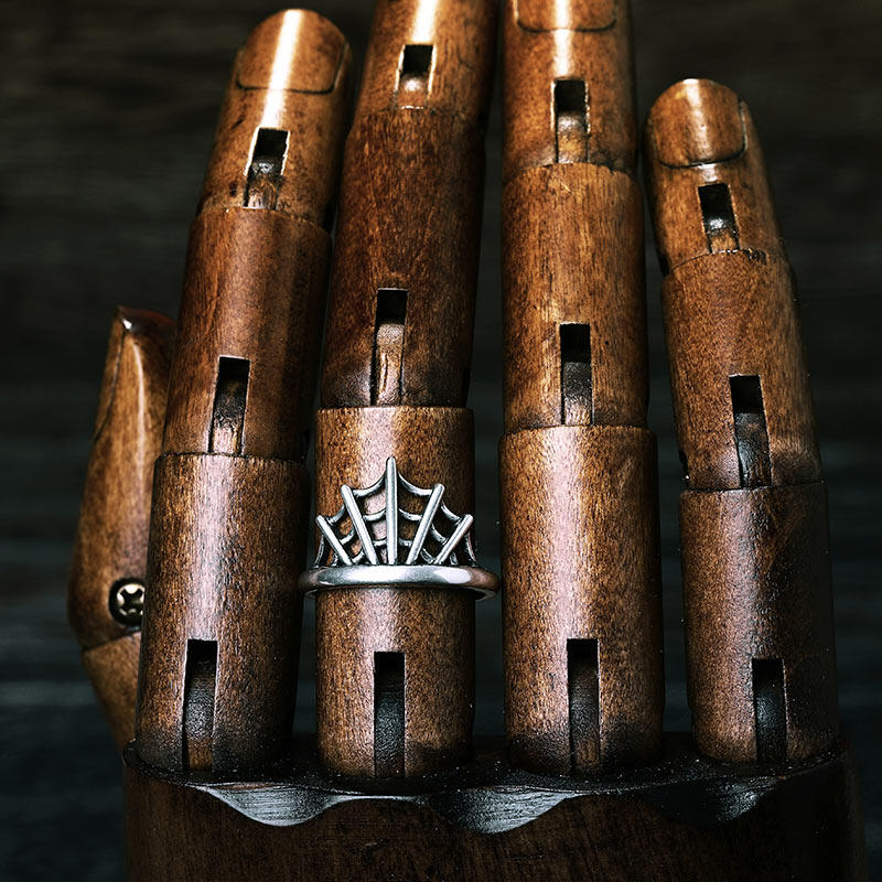 Jeulia "Spider Web" Sterling Silver Ring