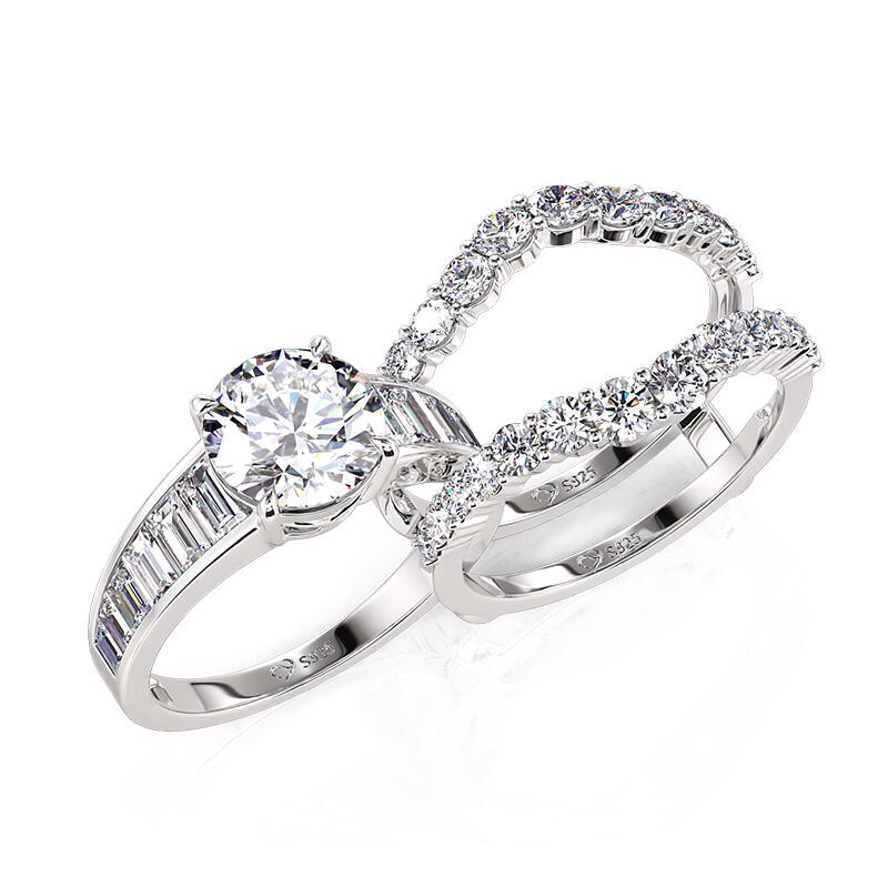 Jeulia Classic Interchangeable Engagement Ring Set