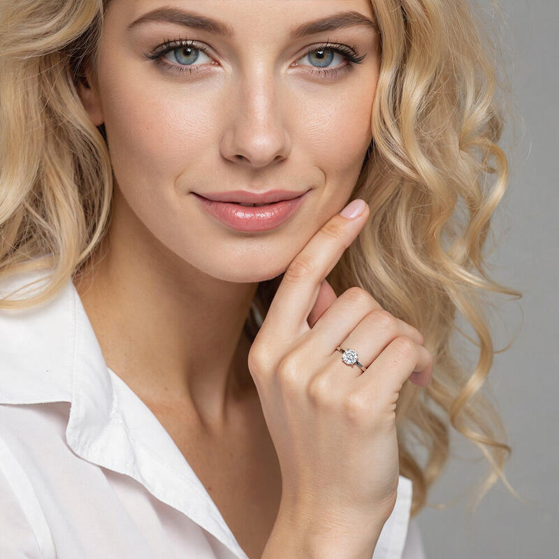 "Give You My All" 1ct Round Cut Solitaire Engagement Ring