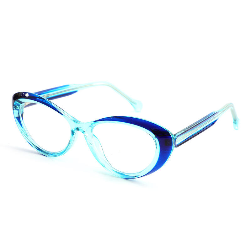 Lunettes de Vue Vogt Cat Eye Bleu 