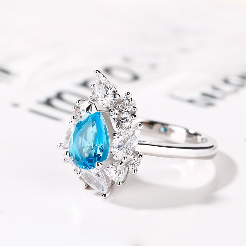 Jeulia "Love is in the Air" Sterling Silver Ring