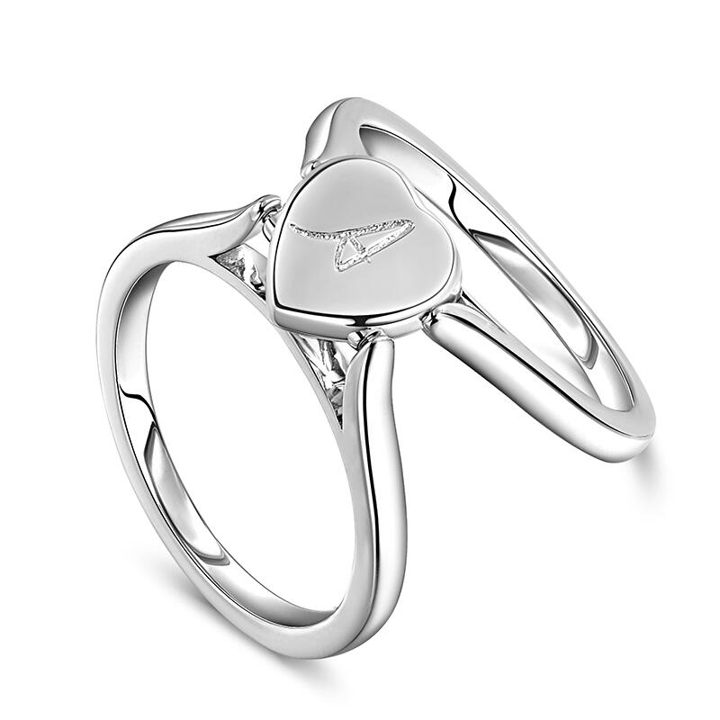 Jeulia ファンタジースター＆ムーン シーグラス スターリングシルバーリング