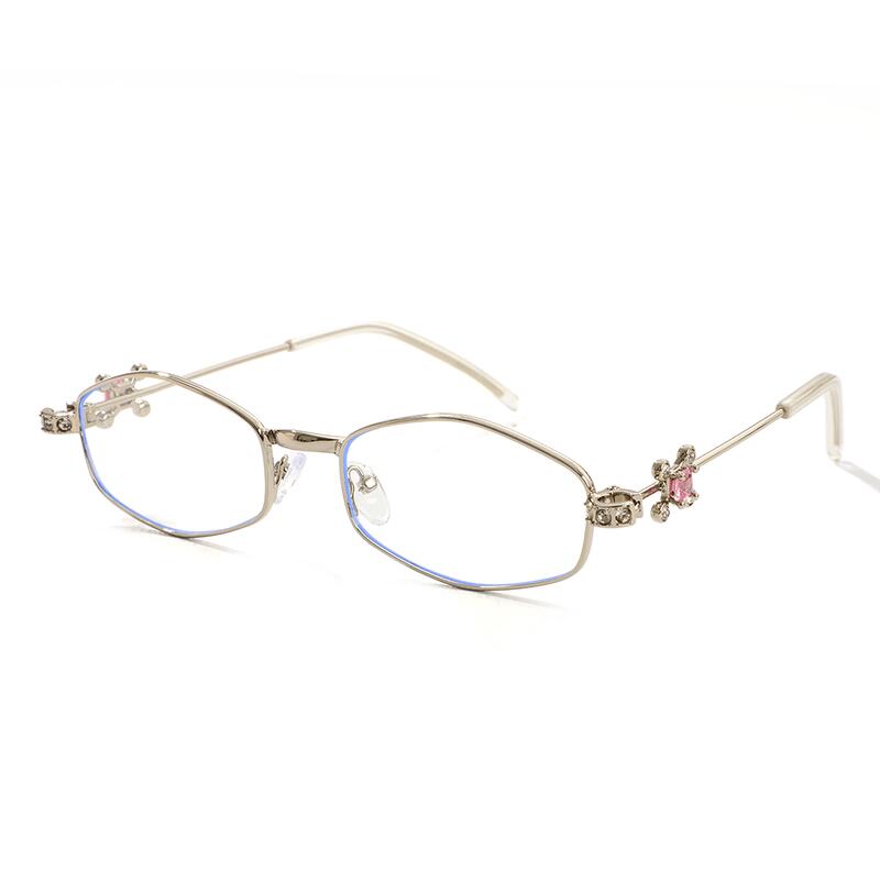 Penny Ovale Silberne Brille