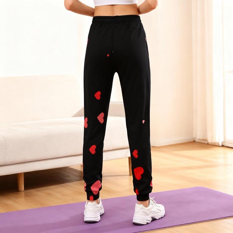 Pantaloni della tuta unisex personalizzati con foto personalizzata e scritta regalo romantico per lei e il suo amante