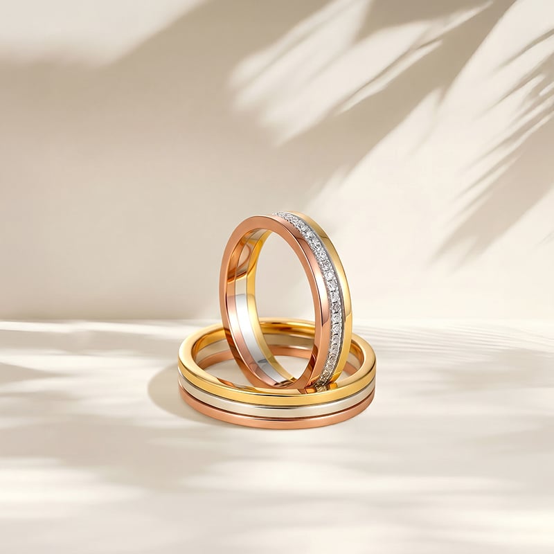 Wedding Band Set for Couple