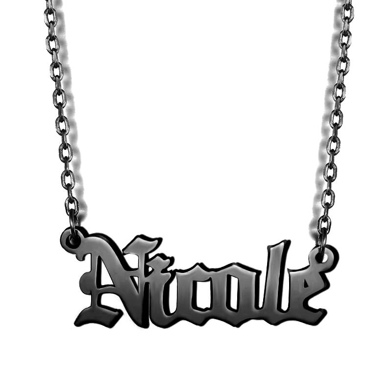 シンプル ネーム ネックレス