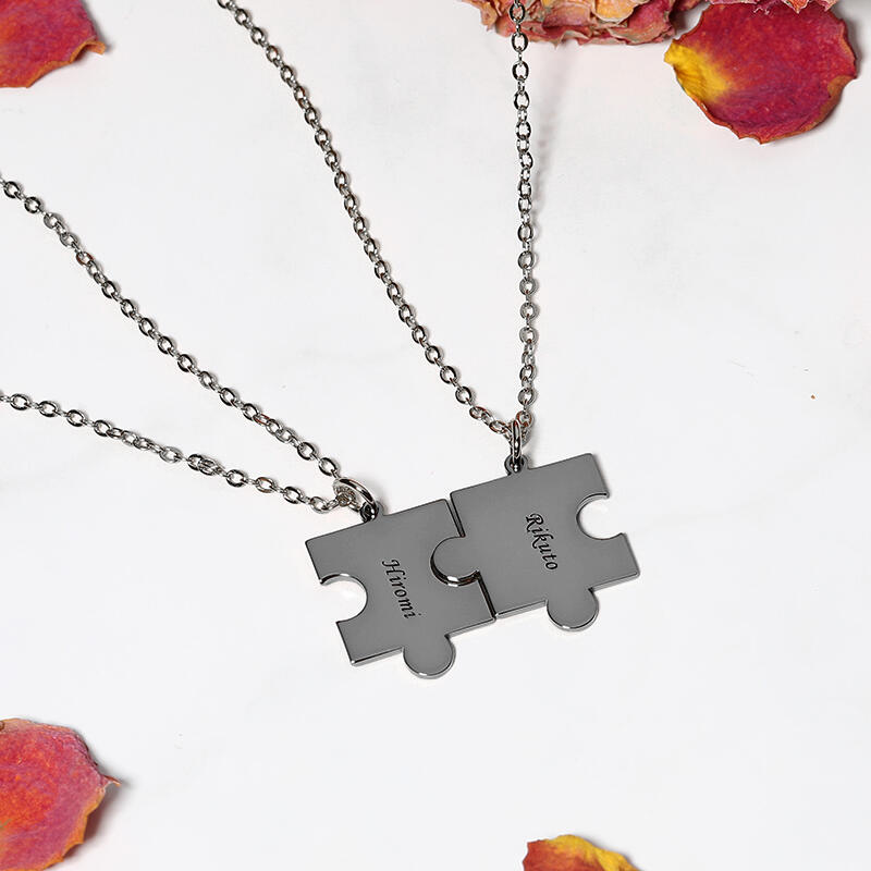 パズル ネーム 刻印 ネックレス