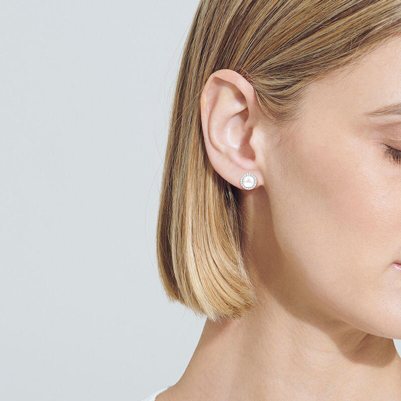 "Mist of Morning" 6-6.5mm Freshwater Pearl Stud Earrings