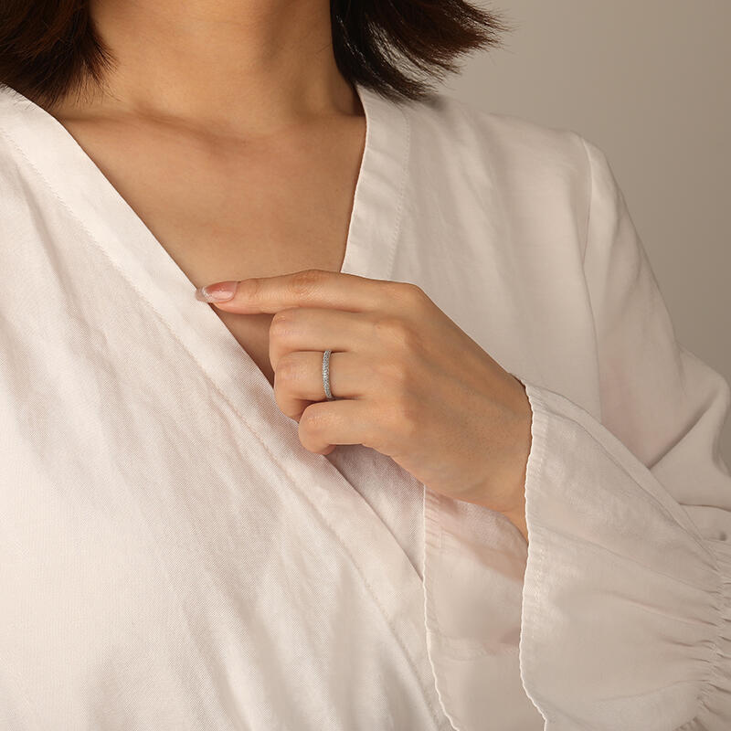 "Stay Beautiful" Classic Wedding Ring