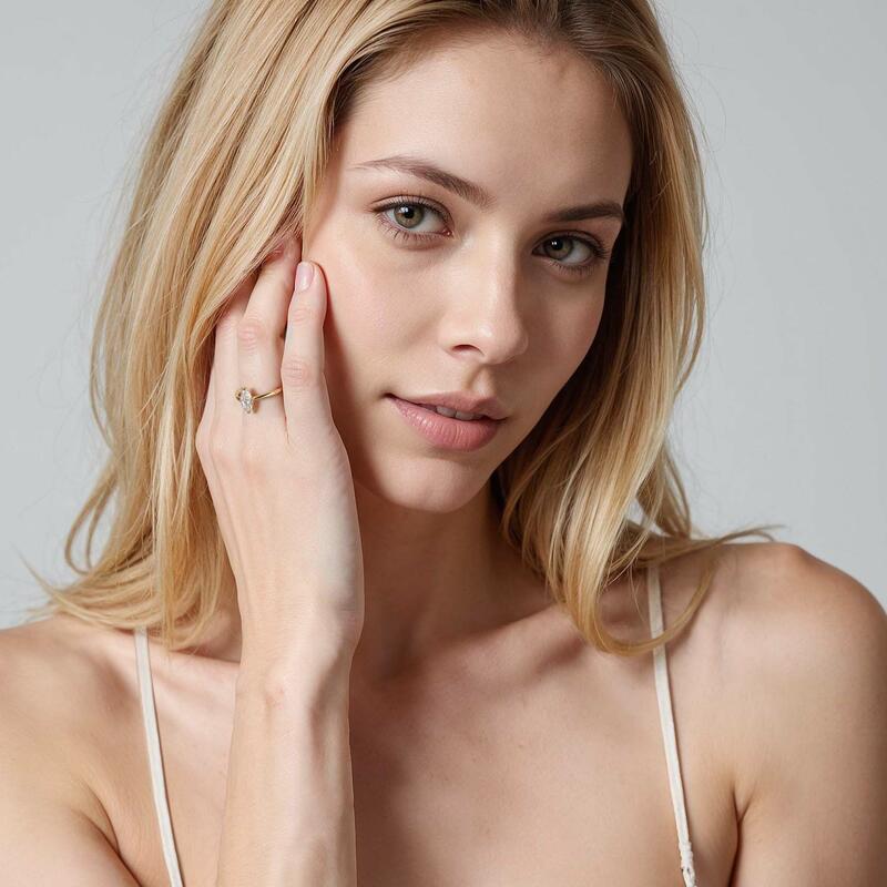 "Mein ganzes Sein" 0,5ct Marquisen-Schliff Solitärring