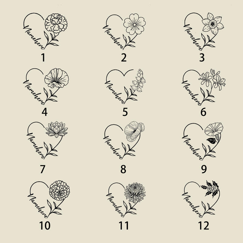 Personalized Birth Flower Magnetic Bookmark PU Leather Bookmark Book Lover Gift for Birthday