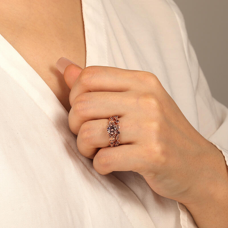 "My Muse" Round Cut 2pcs Bridal Set