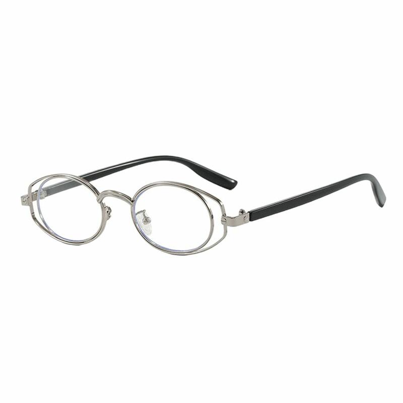 Winifred Silver Oval Glasses - Aoolia.com