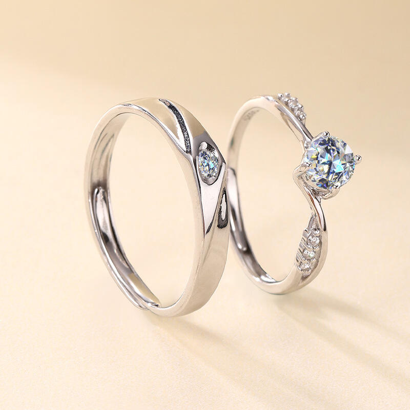 Jeulia Bague réglable Torsade Coupe Ronde Argent Sterling