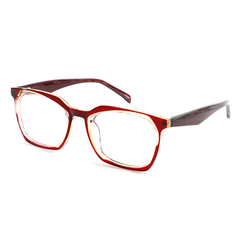 Ted Rechteckige Braune Brille