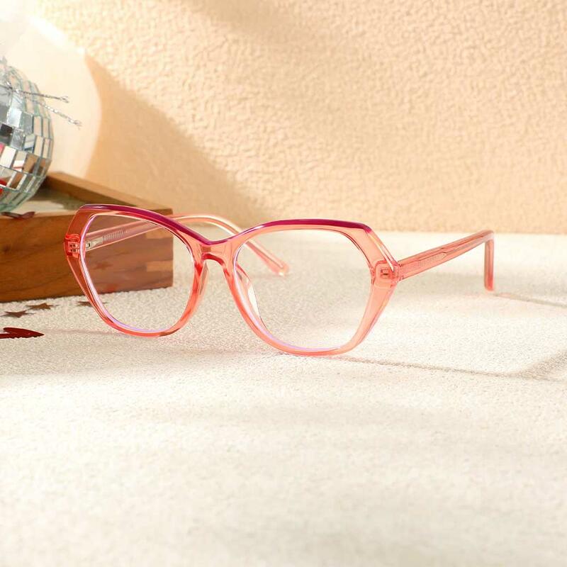 Occhiali da Vista Eddie Cat Eye Rosso 