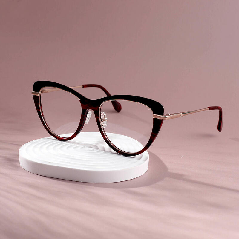 Catwoman Cat Eye Tortoise Glasses