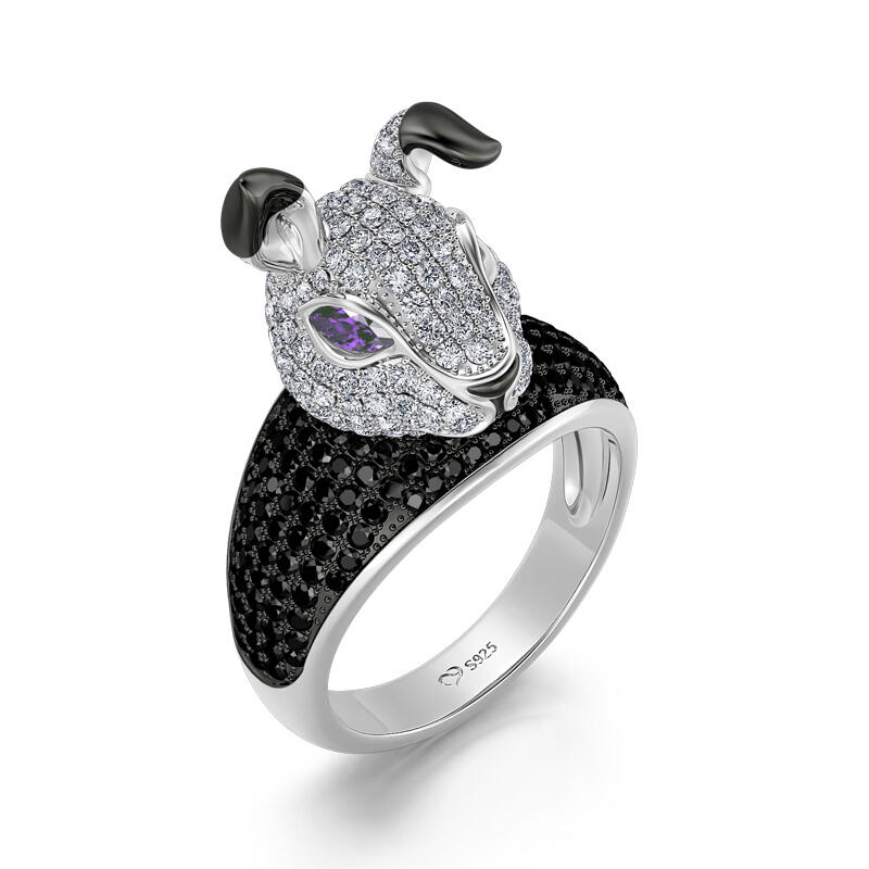 Jeulia "Lucky Rabbit" Sterling Silver Ring