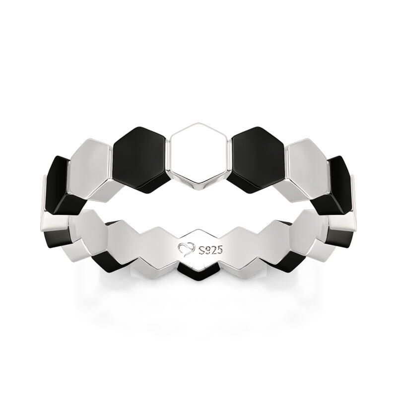 Jeulia Anillo pareja de compromiso de plata de ley con diseño de fútbol para hombre