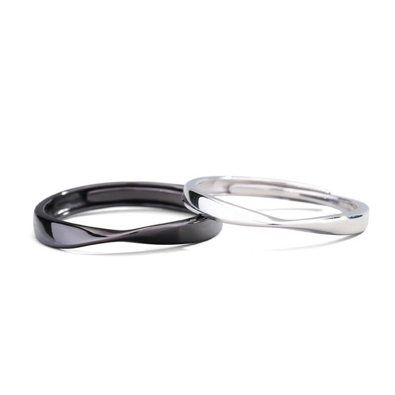 Jeulia Mobius Anillo De Plata Esterlina Para Mujer