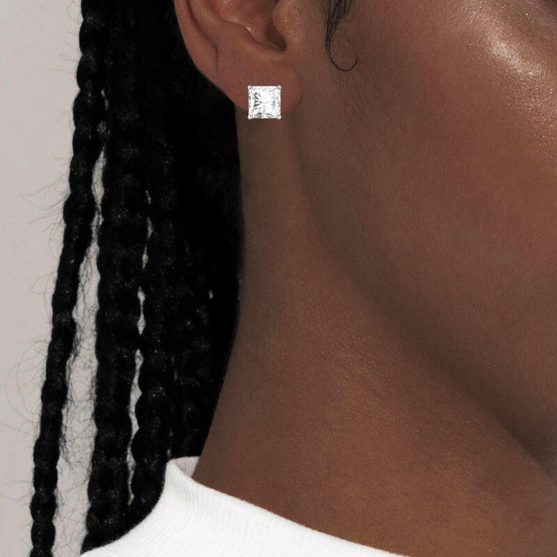 "The Rebirth" 2ct Radiant Cut Stud Earrings