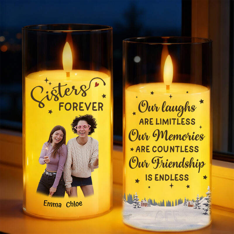 Gepersonaliseerde LED-kandelaars Foto-sfeerverlichting Creatieve verjaardagscadeaus voor vrienden