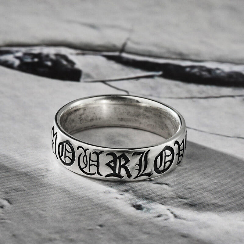 Jeulia Anillo con la inscripción de Amour de plata de ley
