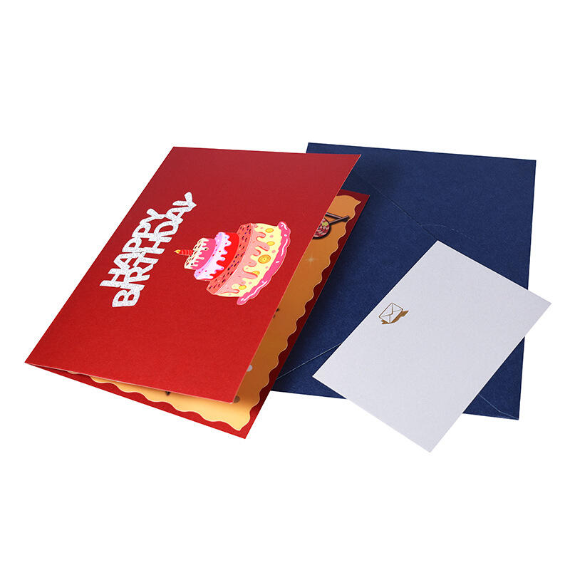 ポップアップカード 誕生日ケーキ 飛び出す 3D 立体