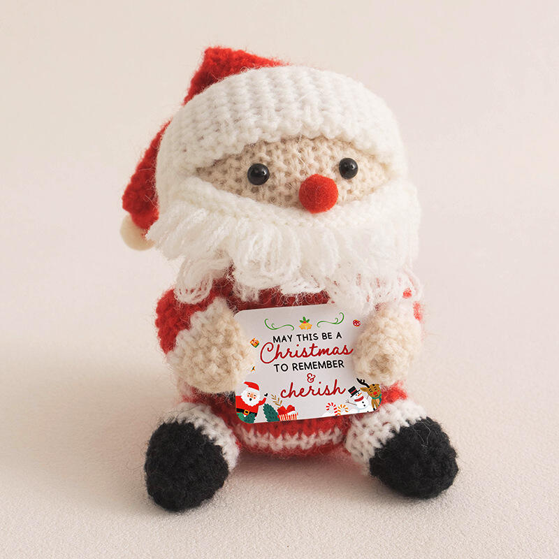Handgefertigte Häkelkartoffel-Puppe mit positiver Energie lustiges Geschenk zu Weihnachten