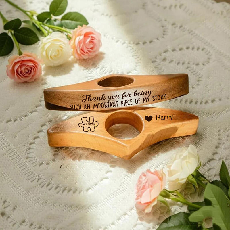 Personlig bokhållare Anpassad namngravering Alla hjärtans dag-present till läsentusiaster