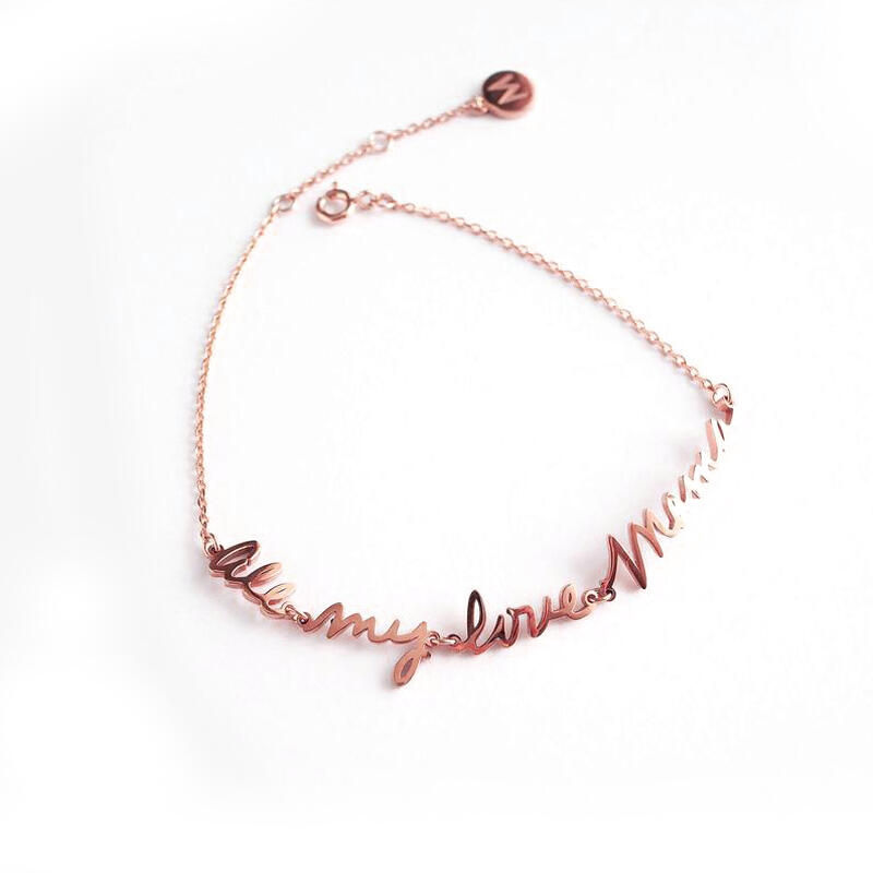 シンプル カスタマイズ ネーム ブレスレット