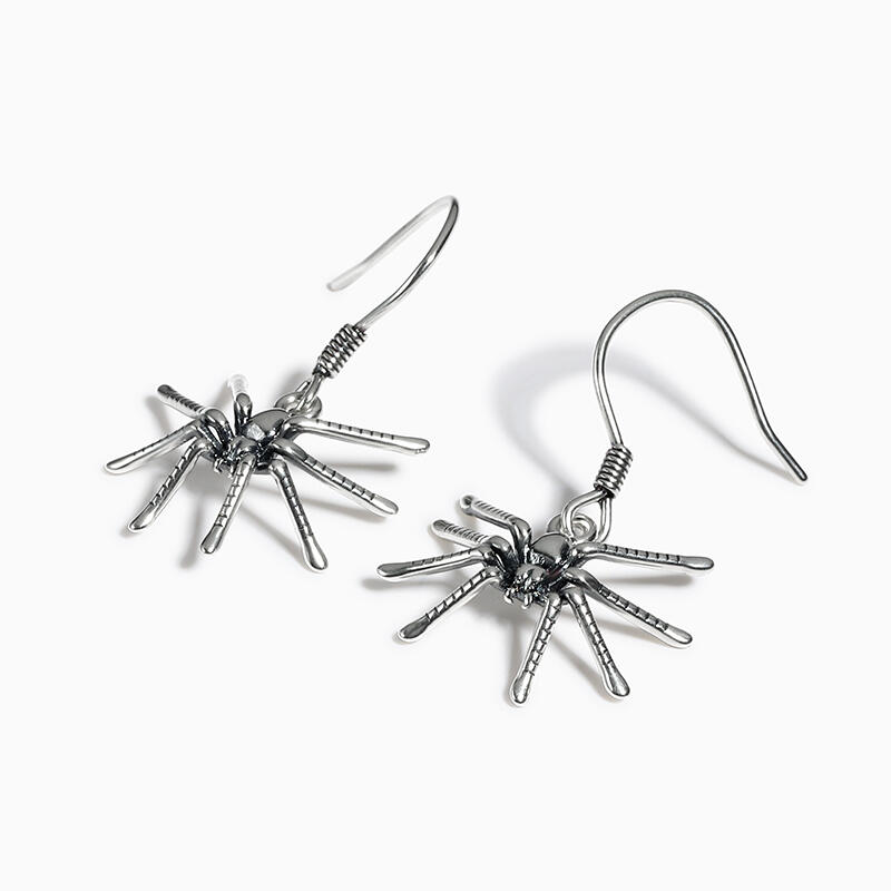 Jeulia Spider Design Sterling Silver Earrings