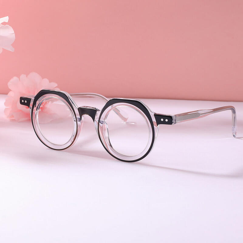 Ogden Round Black Glasses