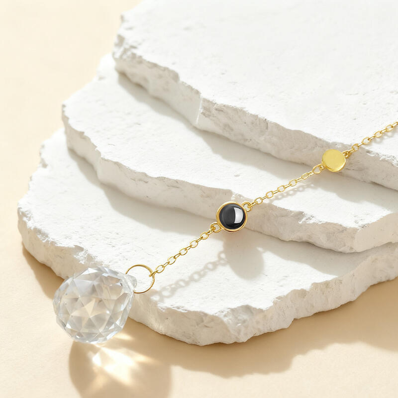 Personalized Circular Projection Picture Hanging Christmas Gift for Family