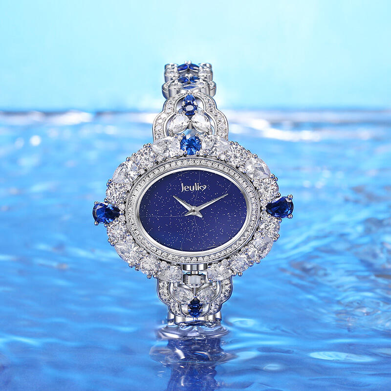 Jeulia "Blue Legend" Lapis Lazuli Quartz Women's Watch