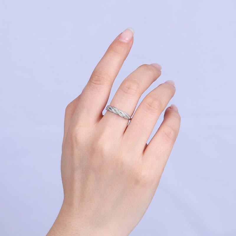 "Waves In My Heart" Classic Wedding Ring