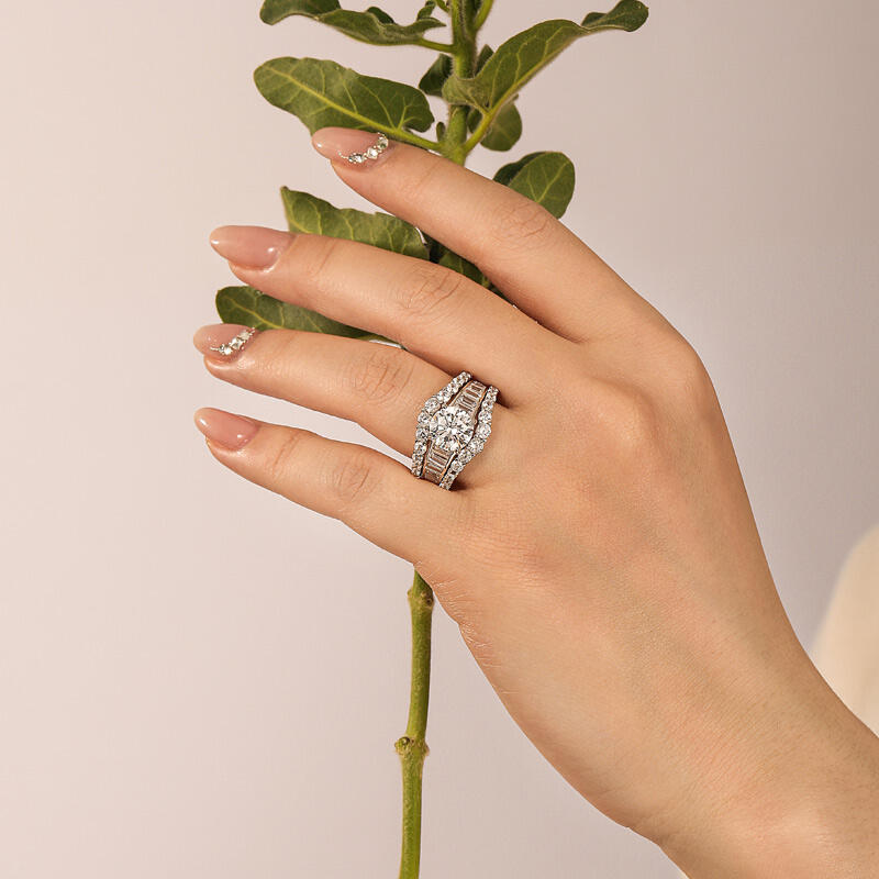 Jeulia Classic Interchangeable Engagement Ring Set