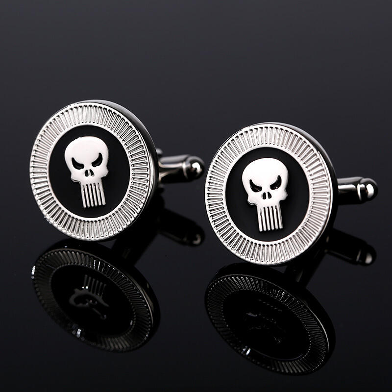 Jeulia "Punisher" Vintage Copper Men's Cufflinks