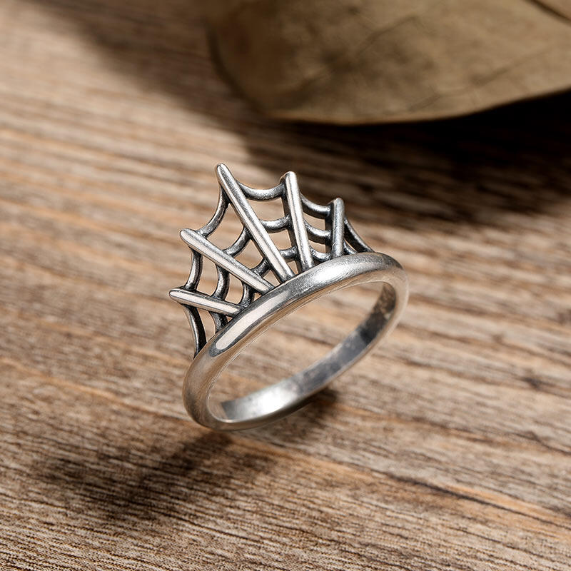 Jeulia "Spider Web" Sterling Silver Ring