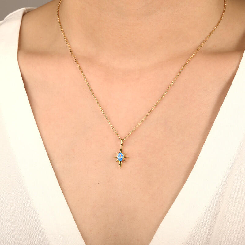 "Only Star" Oval Cut Necklace
