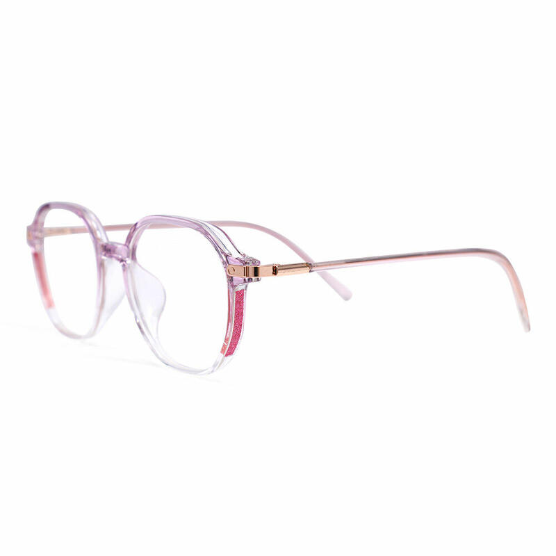Moora Geometric Purple Glasses