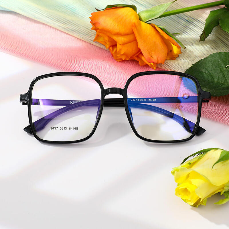 Visiona Square Black Glasses