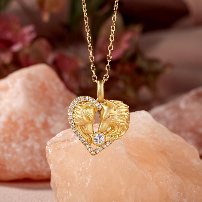 Jeulia Collar Personalizado de Zorro con Piedra de Nacimiento y Diseño en Relieve