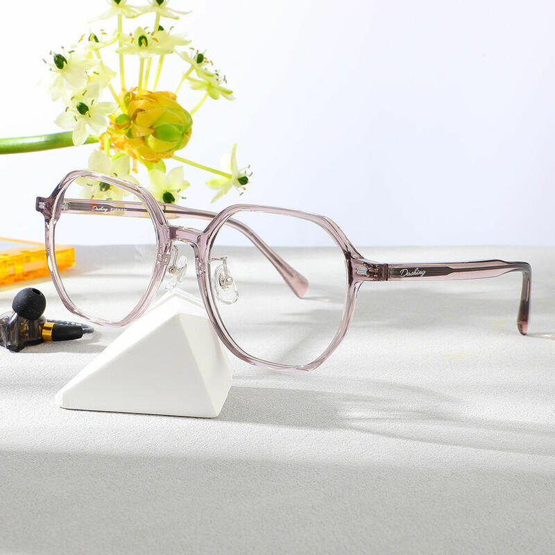 Bernice Geometrische Rosa Brille
